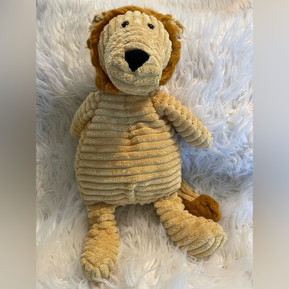 Jellycat Other - Jellycat Plush Lion Corey Roy 14” Medium Corduroy Floppy Gold Tan Stuffed Animal